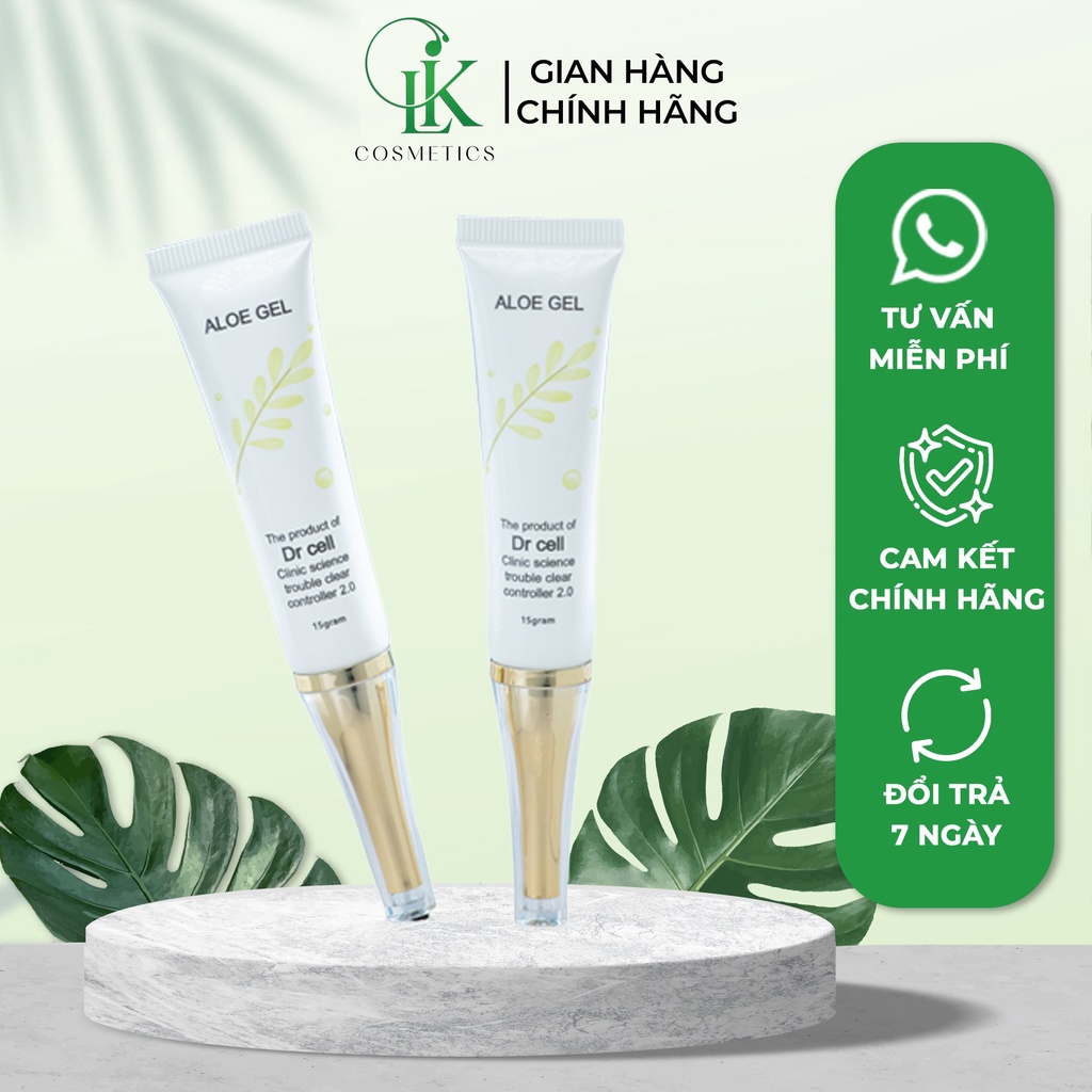 Gel Nha Đam Giảm Mụn, Mờ Thâm, Chiết Xuất Hoàn Toàn Từ Thiên Nhiên 15ml - CL26