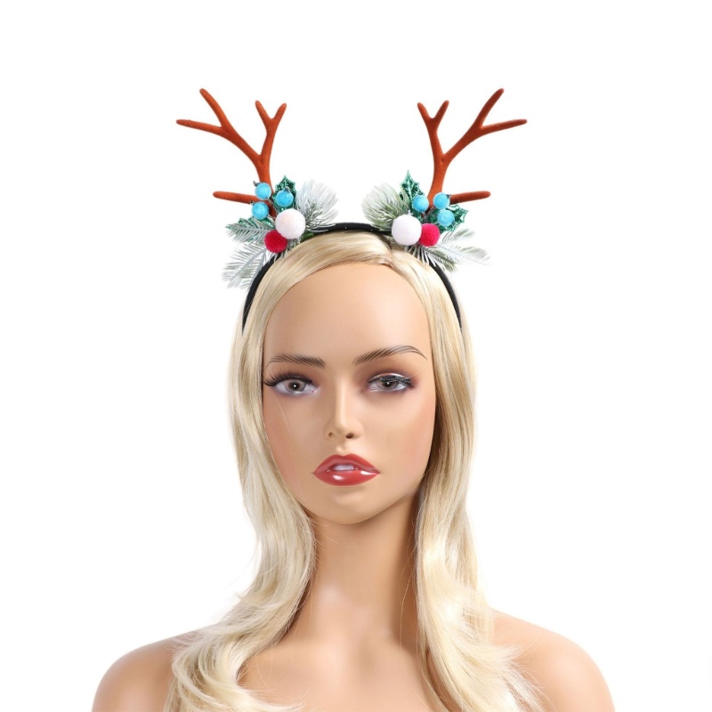 Băng Đô Cài Tóc Hình Sừng Tuần Lộc Dễ Thương