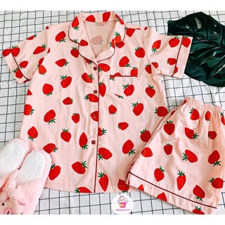 ĐỒ BỘ NGỦ MẶC NHÀ KIỂU PYJAMA NGẮN