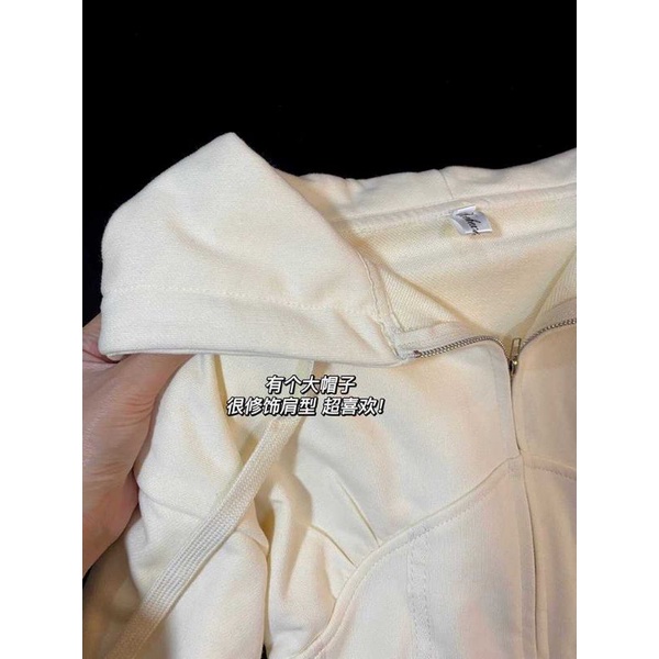 Bộ thun thể thao dài tay có mũ chất nỉ - sport