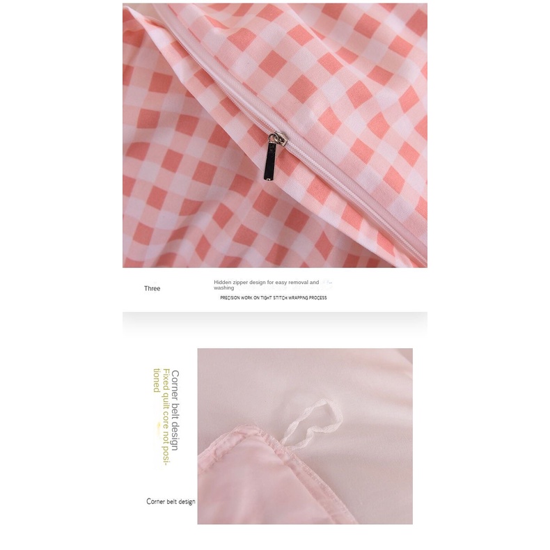 Set 3/ 4 món chăn ga áo gối phong cách công chúa Hàn Quốc cho phòng bé gái