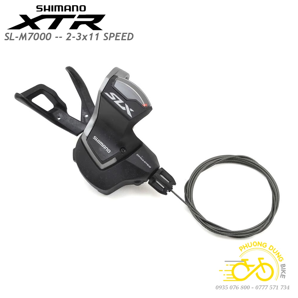 Tay đề bấm xả xe đạp SHIMANO XTR SL M7000 2/3x11 Speed - Hàng Chính Hãng