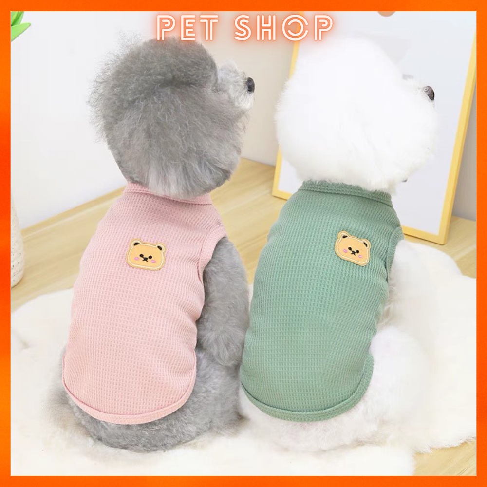 Áo Ba Lỗ Mỏng Thoáng Khí Dễ Thương Cho Thú Cưng, Chất Liệu Mỏng Phù Hợp Mùa Hè, Quần áo cho chó mèo