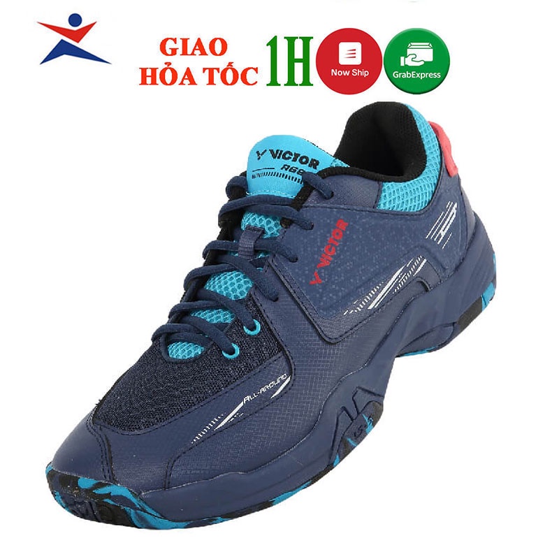 Giày cầu lông Victor chính hãng dành cho nam A680 BG mẫu mới siêu hot màu xanh đậm
