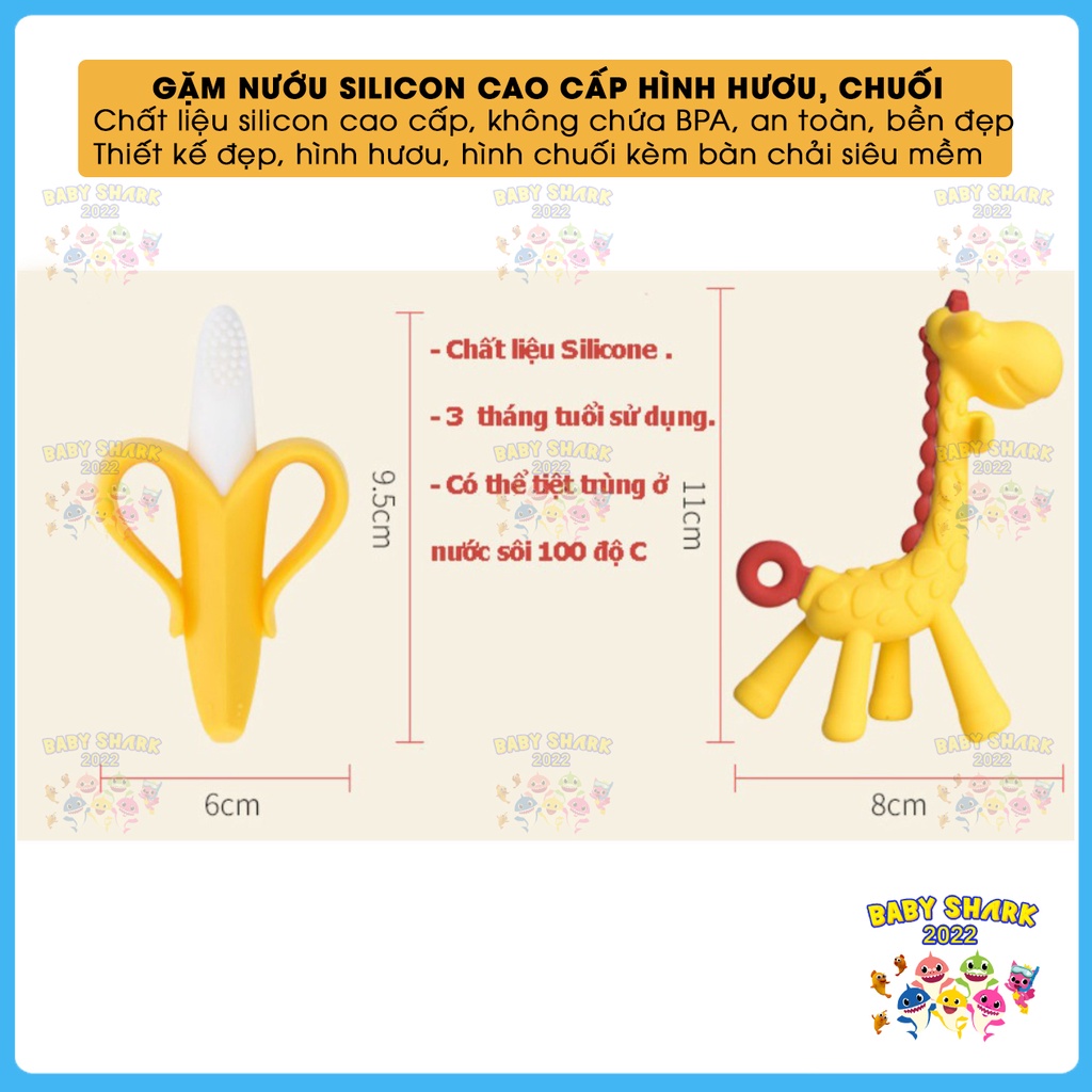 Găm nướu hươu, chuối an toàn cho bé