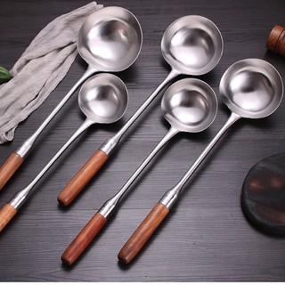 Vá inox cán gỗ cẩm lai kiểu Đức