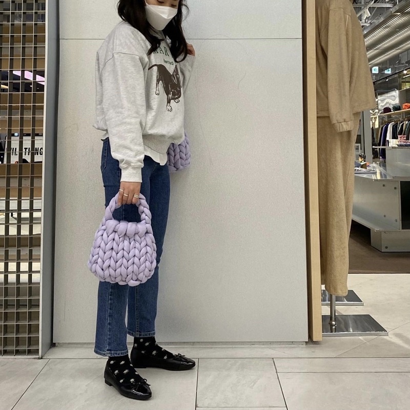 TÚI LEN BÔNG XÁCH TAY HANDMADE