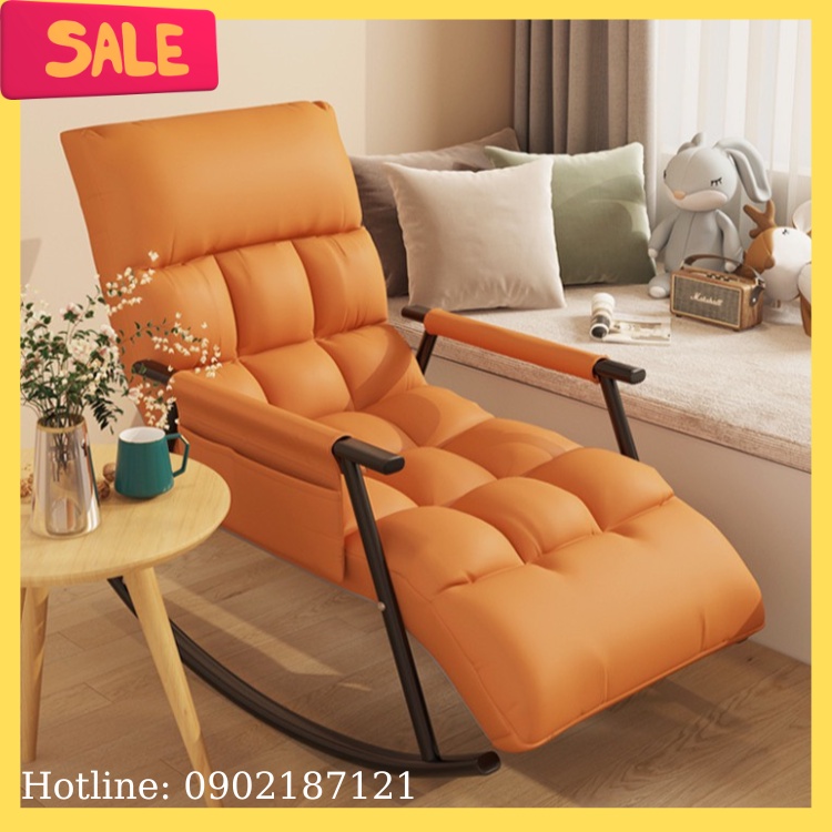 Ghế tựa người lớn bập bênh, ghế sofa thư giãn lười ngồi ngoài ban công, phòng khách