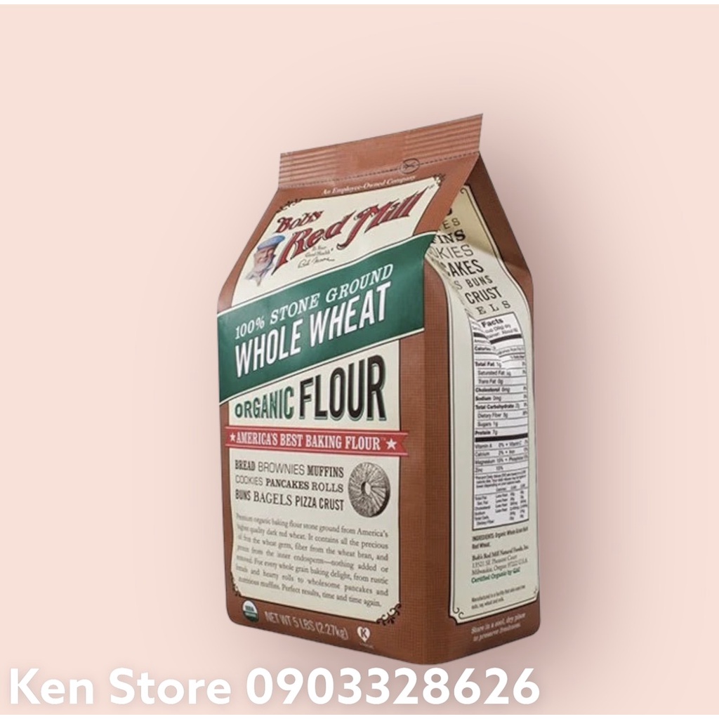 Bột Mì Nguyên Cám Bob's Red Mill 2,27kg ( Hữu Cơ )