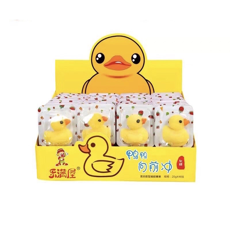 khay 48 chiếc kẹo dẻo vịt