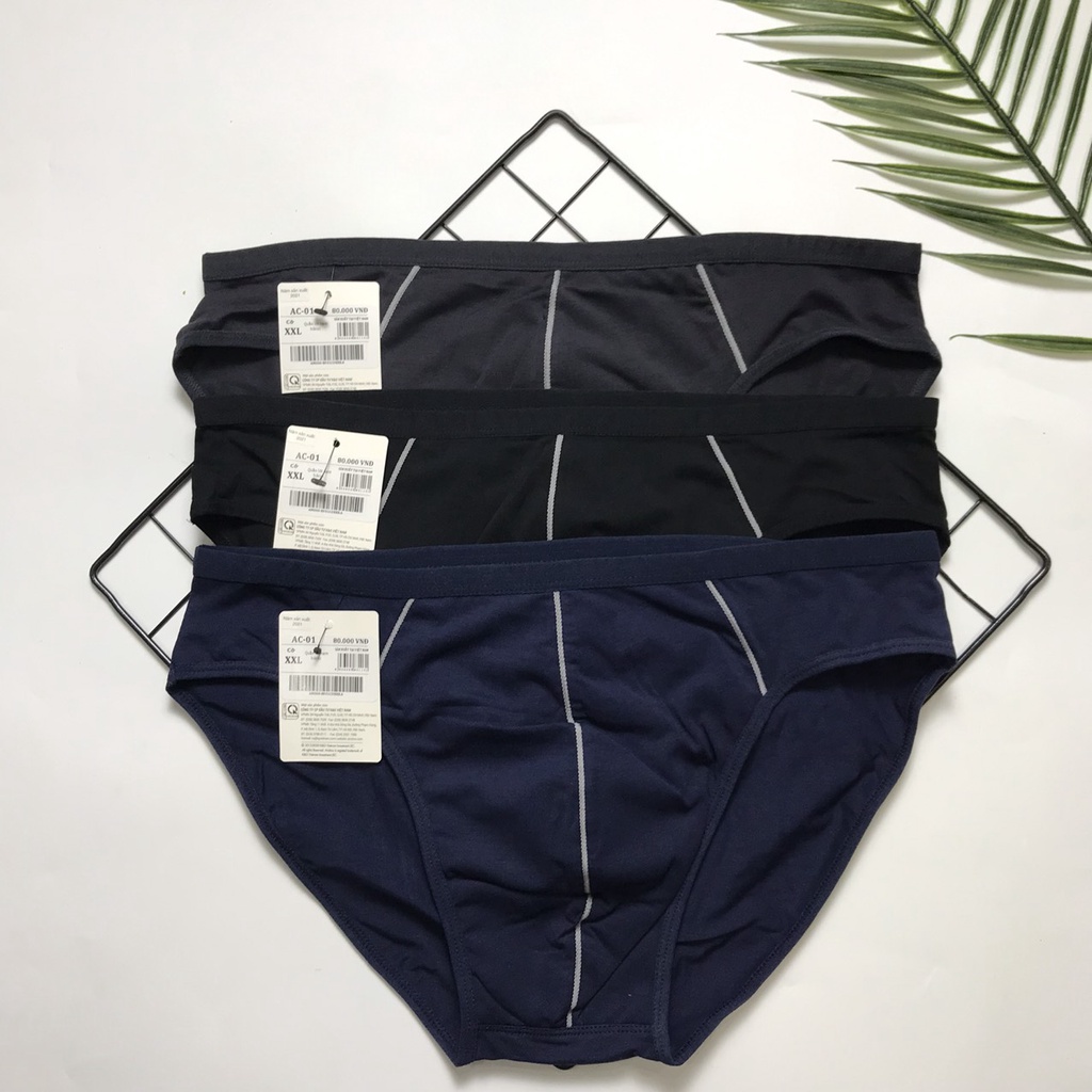 ARISTINO XẢ KHO - Quần sịp nam tam giác aristino cạp nhỏ cotton mềm mát đủ size sẵn hàng  AC01Q