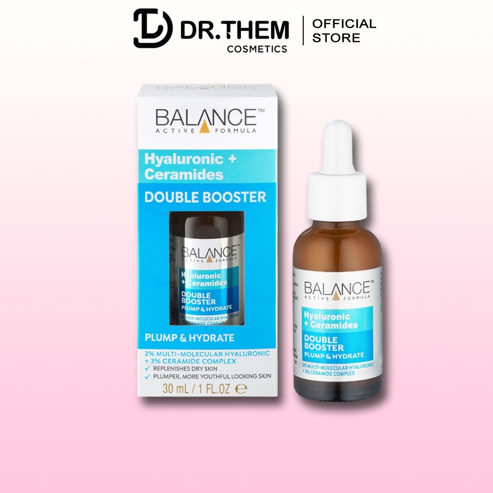 Tinh chất Balance Active 2% Hyaluronic & 3% Ceramides Double Booster 30ml