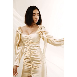 Daphale - đầm ôm sát chất liệu satin leoni