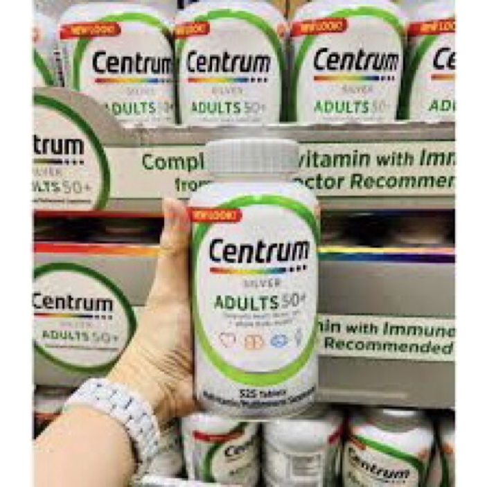 Viên Uống Vitamin Tổng Hợp Centrum Silver Adults 50+ 325 Viên từ Mỹ — dành cho người lớn trên 50 tuổi