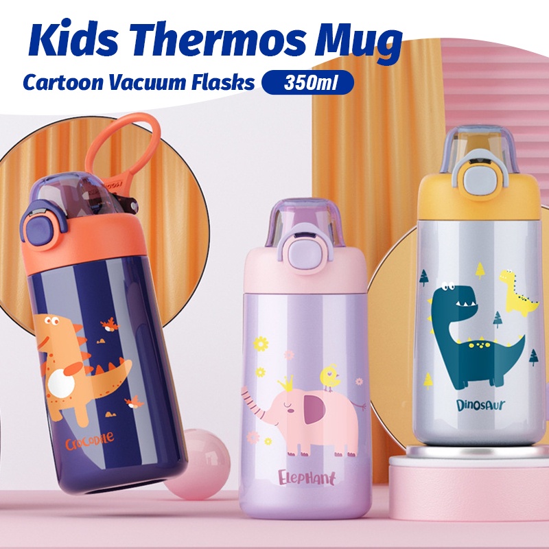 350ml bình giữ nhiệt trẻ em chất lượng cao tumbler đôi bằng thép không gỉ phim hoạt hình bình giữ nhiệt trẻ em bình nước