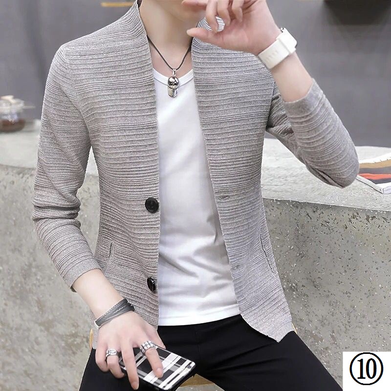 Áo Khoác Len Nam Có Khóa Kéo Thời Trang Hàn 2018