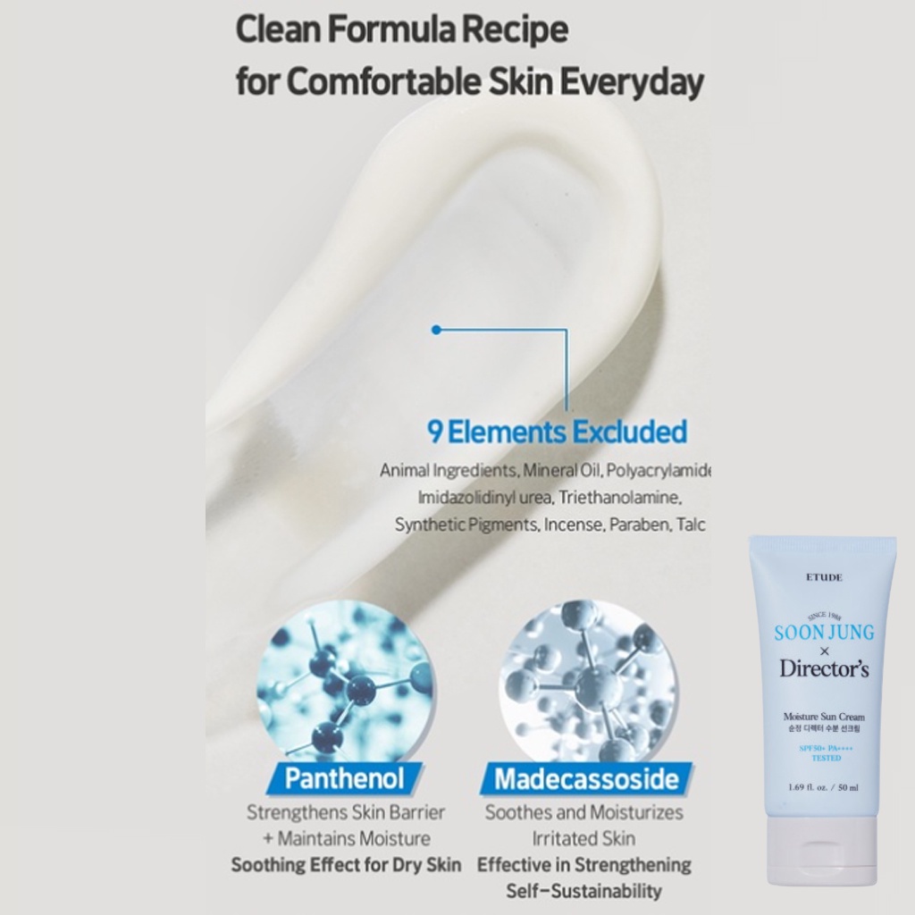 Kem chống nắng Soonjung Director's Moisture Sun Cream 50ml/ Soonjung Director's Mineral Filter 50ml
