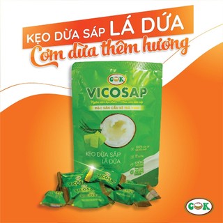 [SUMART] Kẹo Dừa Sáp Lá Dứa 100g [VICOSAP - ĐẶC SẢN TRÀ VINH]