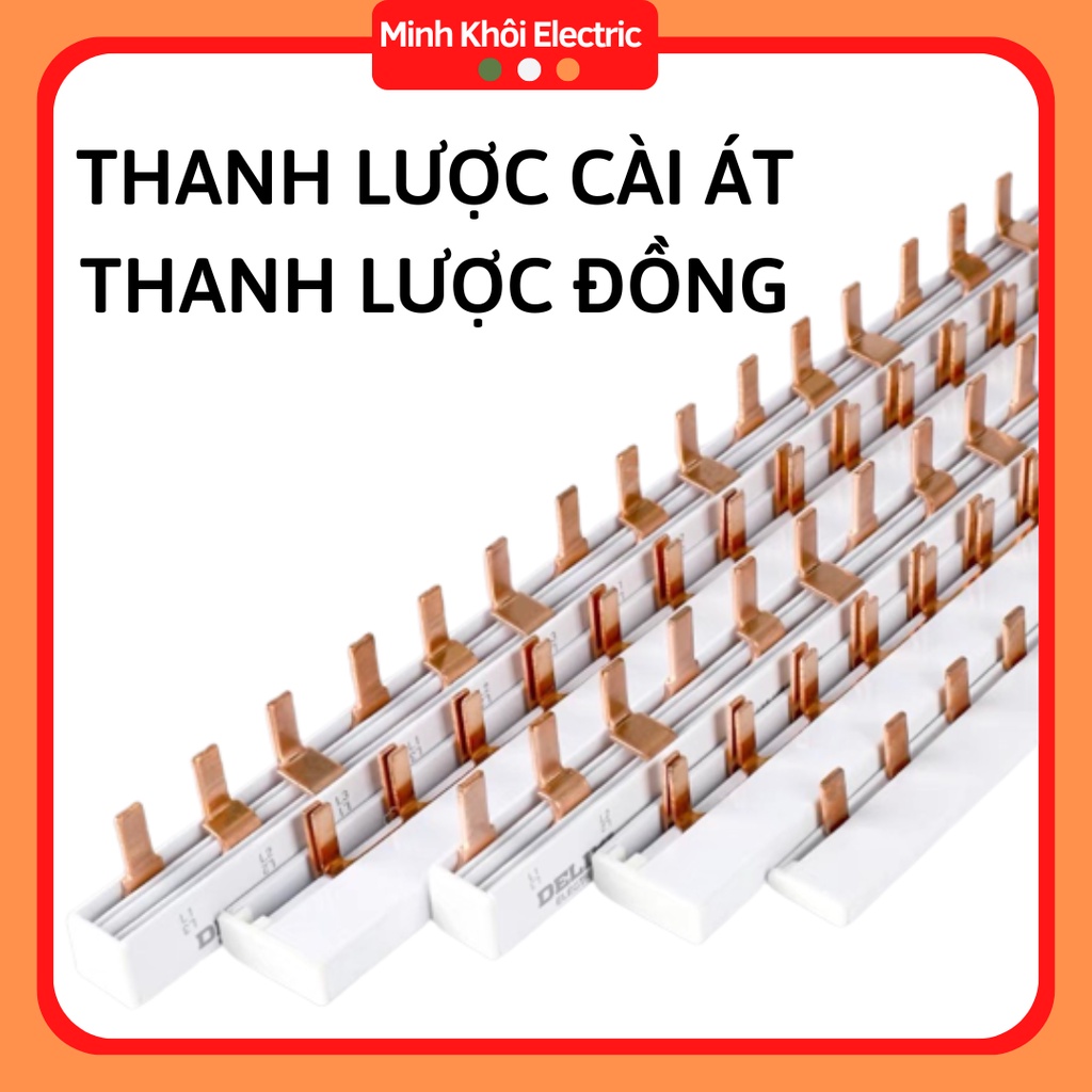 Thanh Lược Cài Át, Aptomat, Tủ Công Nghiệp, thanh lược đồng, cài răng nối át