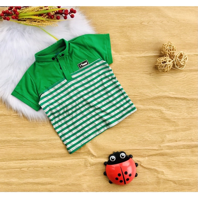 🚑 Áo cổ trụ cotton shop cho bé trai từ 8-25kg