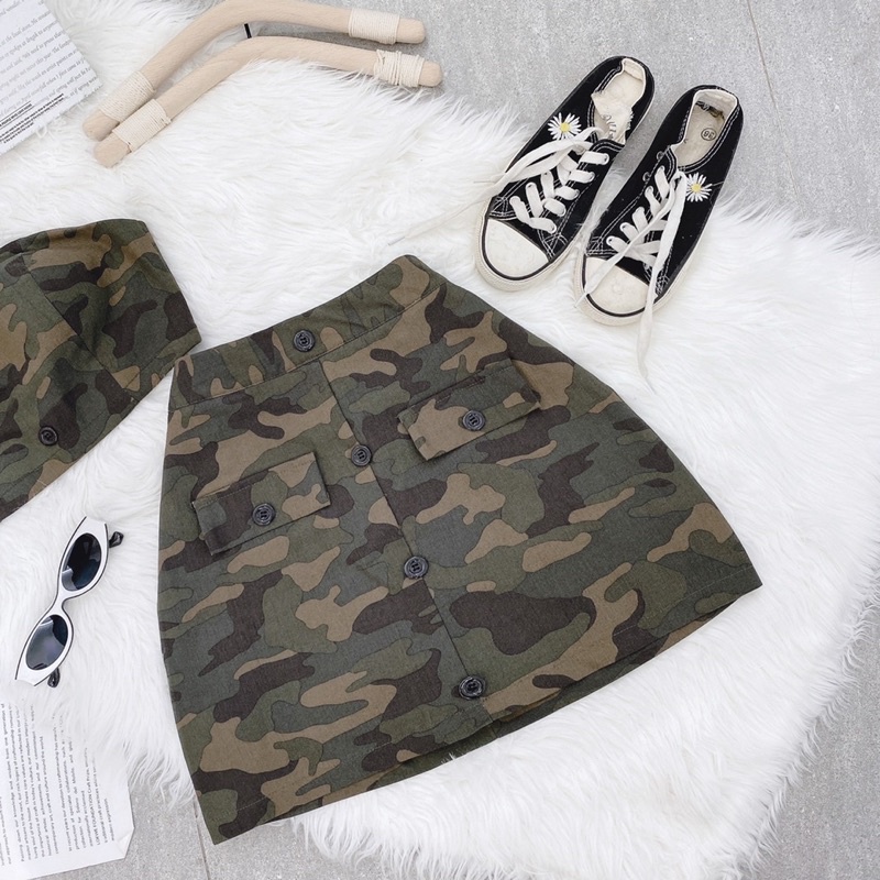 SET ÁO ỐNG PHỐI CHÂN VÁY LÍNH