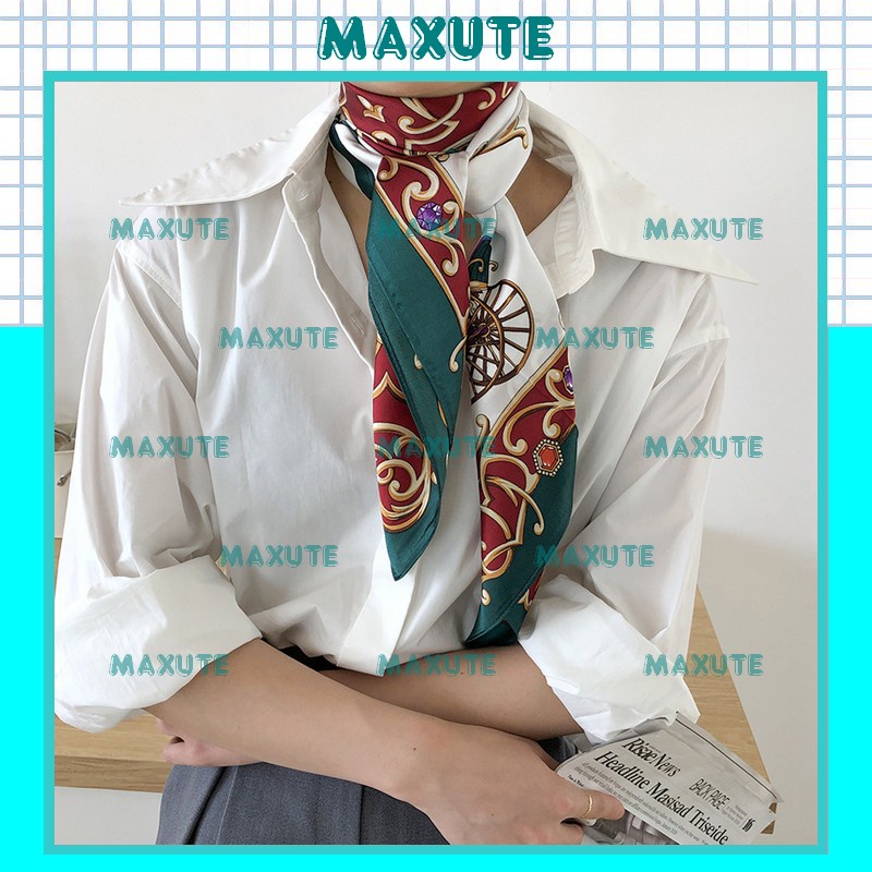 Khăn Lụa Vuông Quàng Cổ Turban Bandana 70x70 cm K70061