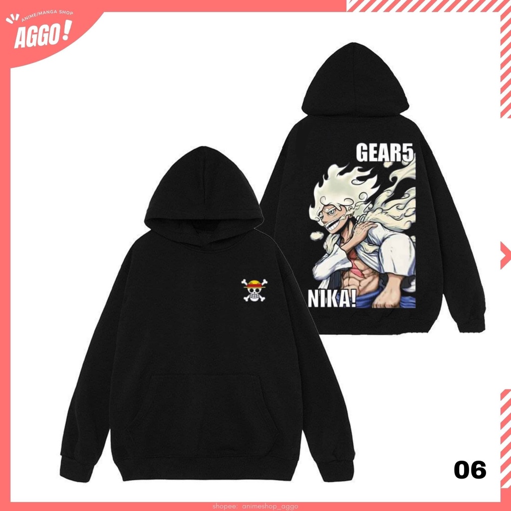 Áo Hoodie Nỉ Anime One Piece, Luffy Gear 5. Áo Nỉ Dày Dặn Phong Cách Trẻ Trung Năng Động Form Rộng Nam Nữ Đủ Size