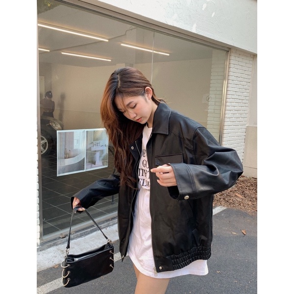 Áo khoác da hàng QCCC