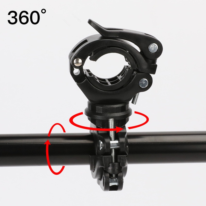 Giá đỡ đèn pha LED WURKKOS xoay 360 độ đường kính 18-38mm chất liệu cao su chuyên dụng cho xe đạp