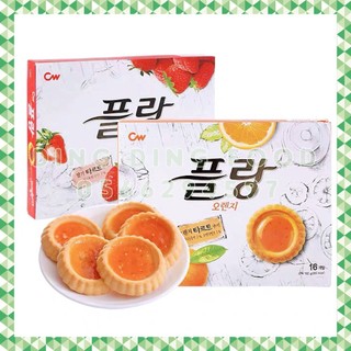 Bánh trứng tart hàn quốc cw| vị dâu tây, vị cam| bánh flan| bánh quy mứt trái cây - ding ding food