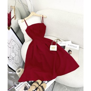 ĐẦM MIDI TRƠN 2 DÂY ĐỎ TẾT VÀ NOEL