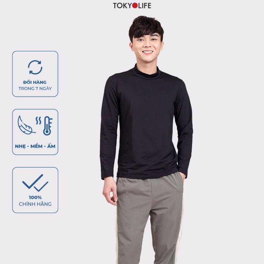 Áo giữ nhiệt WM Original TOKYOLIFE Nam cổ lọ siêu co giãn, siêu ấm G7SMT068H *