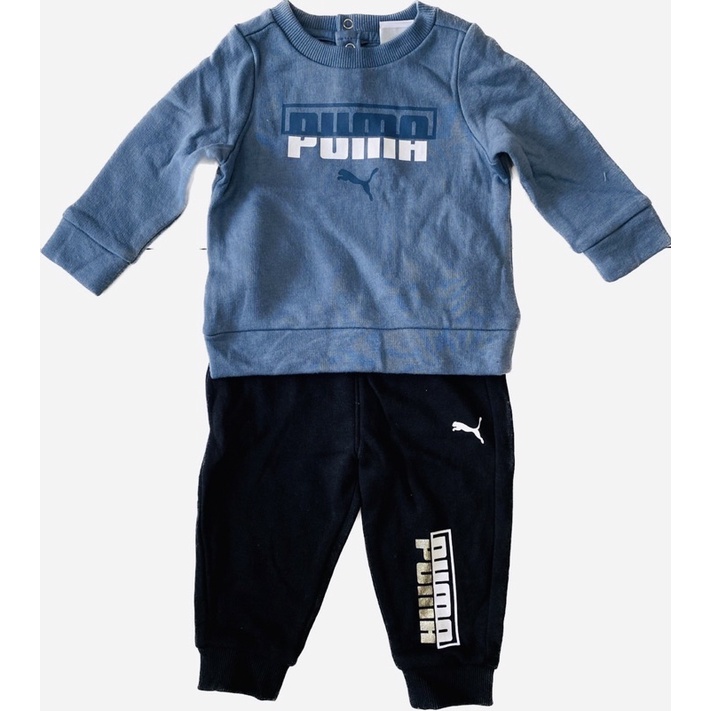 Bộ Puma trẻ em nỉ bông/ Bộ dài tay bé trai hàng vnxk dư xịn