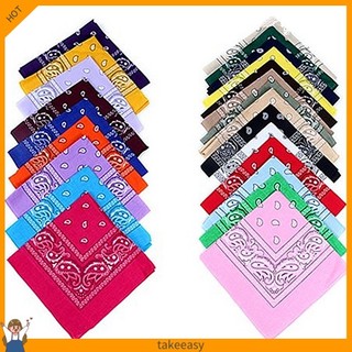 Khăn Vuông Quấn Đầu 55x55cm Phong Cách Hiphop Hợp Thời Trang Cho Nam Nữ