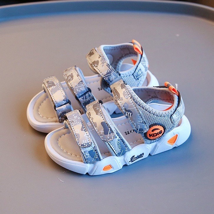 Dép Sandal Quai Hậu Cho Bé Trai WOWKIDS Phong Cách Thể Thao Siêu Nhẹ Chống Trơn Trượt Full Hộp