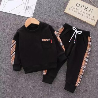 Bộ Thu Đông Dài Tay Bé Trai Chất cotton da cá