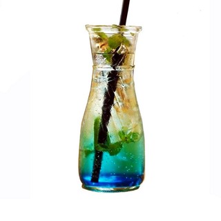 Ly thủy tinh eo uống trà sữa