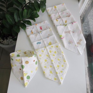 Khăn Yếm Tam Giác - Khăn Yếm Xô Có Cúc Bấm Cho Bé Họa Tiết Đáng Yêu Hàng Cao Cấp shop BOLYN