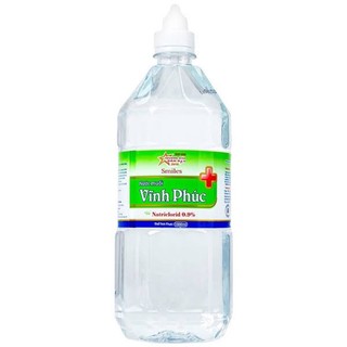 Nước muối sinh lý Vĩnh Phúc Natri Clorid 0.9% sát trùng vết thương