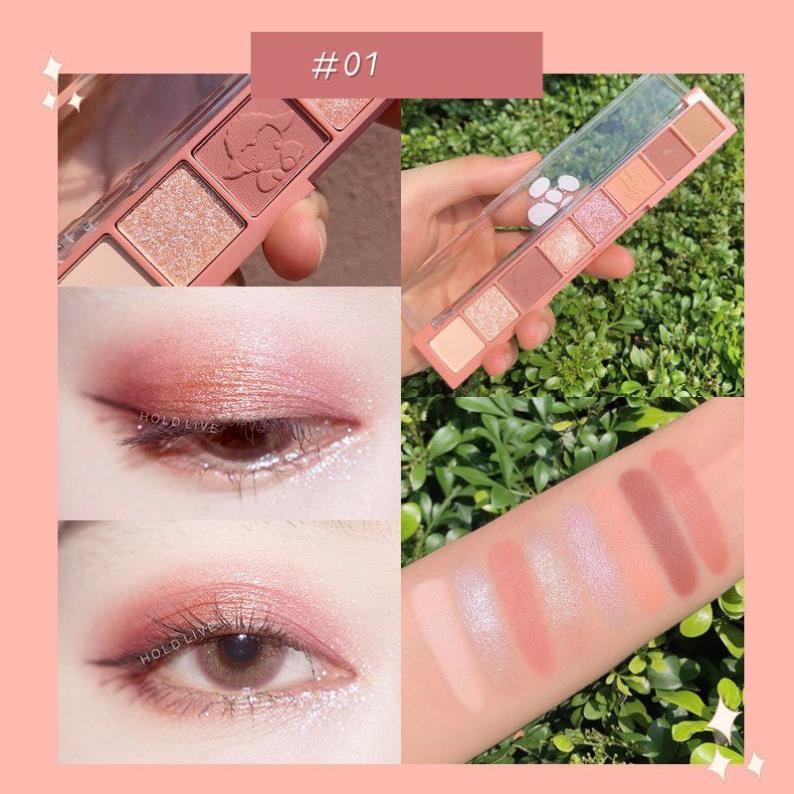 Bảng phấn mắt 8 ô Hold Live Fingertip Star Eyeshadow  tông lì, lấp lánh, lâu trôi, nội địa trung