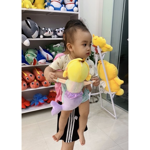 Gấu bông Nàng tiên cá. Cho anh order 1 bát bún chả iu ai ngoài em