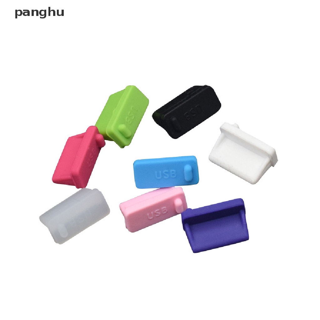 Bộ 10 Nút Bịt Cổng USB 3.0 Chống Bụi Bằng Silicone Nhiều Màu Tiện Dụng Cho Laptop / Máy Tính Để Bàn