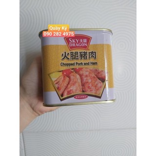 Pate thịt heo hong kong 340g - sky dragon chopped pork and ham