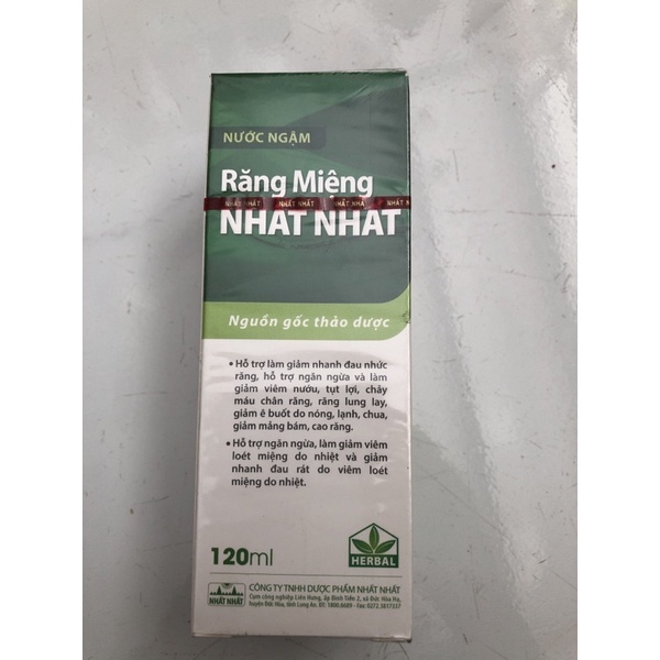 NƯỚC NGẬM RĂNG MIỆNG NHẤT NHẤT