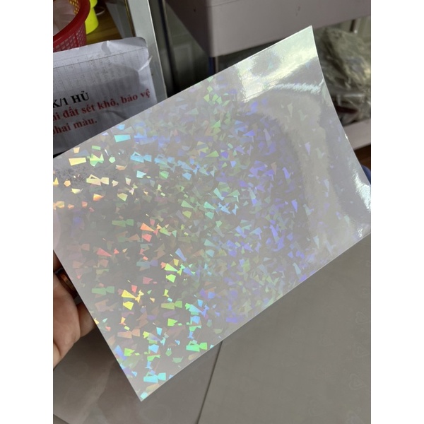 MIẾNG DÁN DECAL HOLOGRAM TRANG TRÍ ẢNH KHỔ A5
