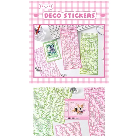 Sticker trang trí chữ nhãn dán biểu tượng hologram