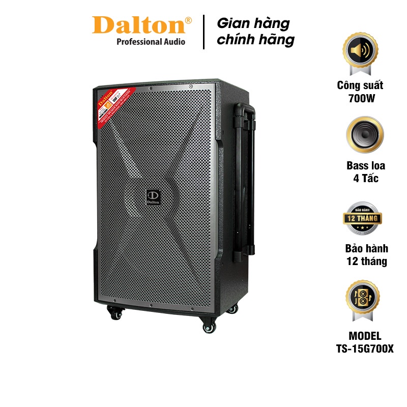 Loa karaoke Dalton TS-15G700X công suất 700W, bass 4 tấc  - HÀNG CHÍNH HÃNG