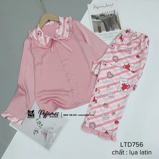PIJAMA HOUSE - BỘ LỤA DÀI TAY luala