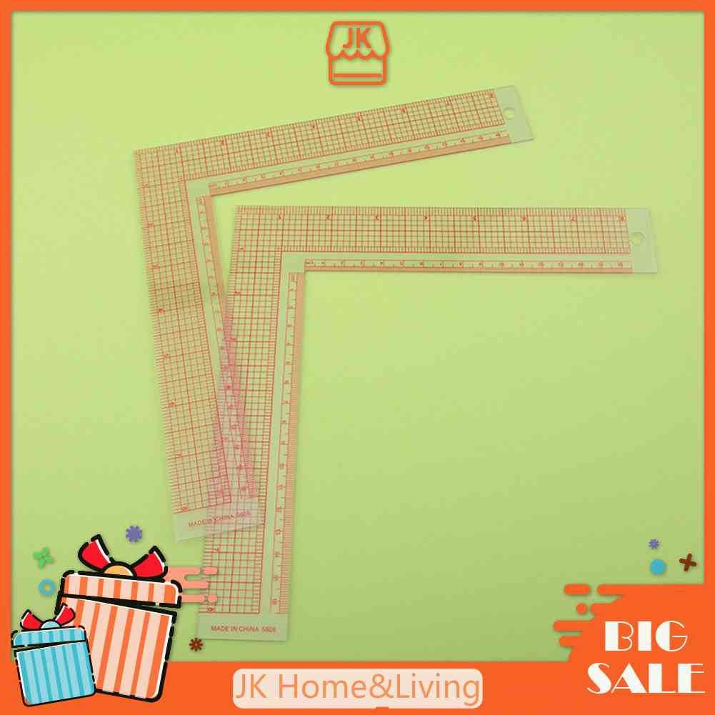 Thước Nhựa Hình Chữ L Chuyên Dụng Khi May Vá