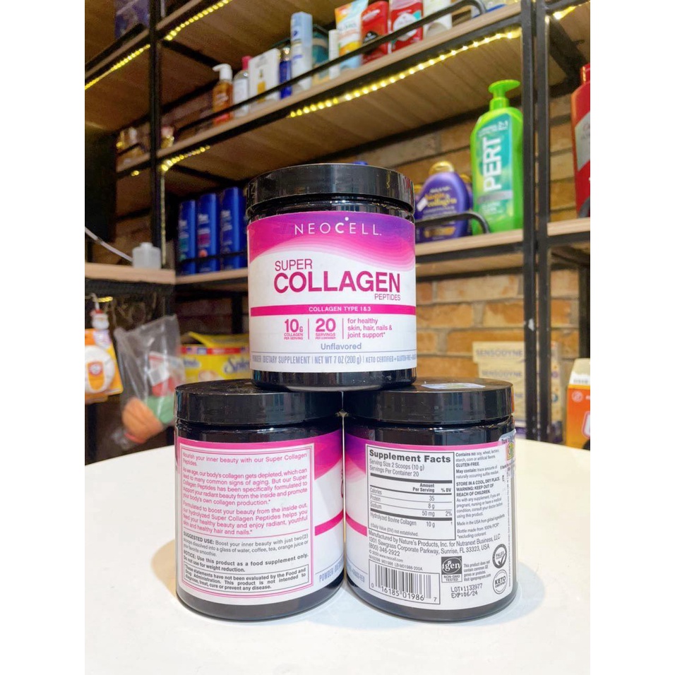 Collagen Dạng Bột NeoCell Super Collagen Peptides Collagen